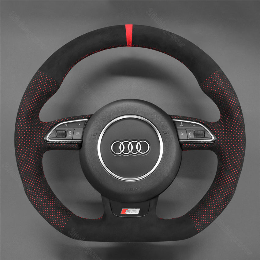 Steering Wheel Cover For Audi A5 A7 RS 5 7 S3 S4 S5 S6 S7 SQ5