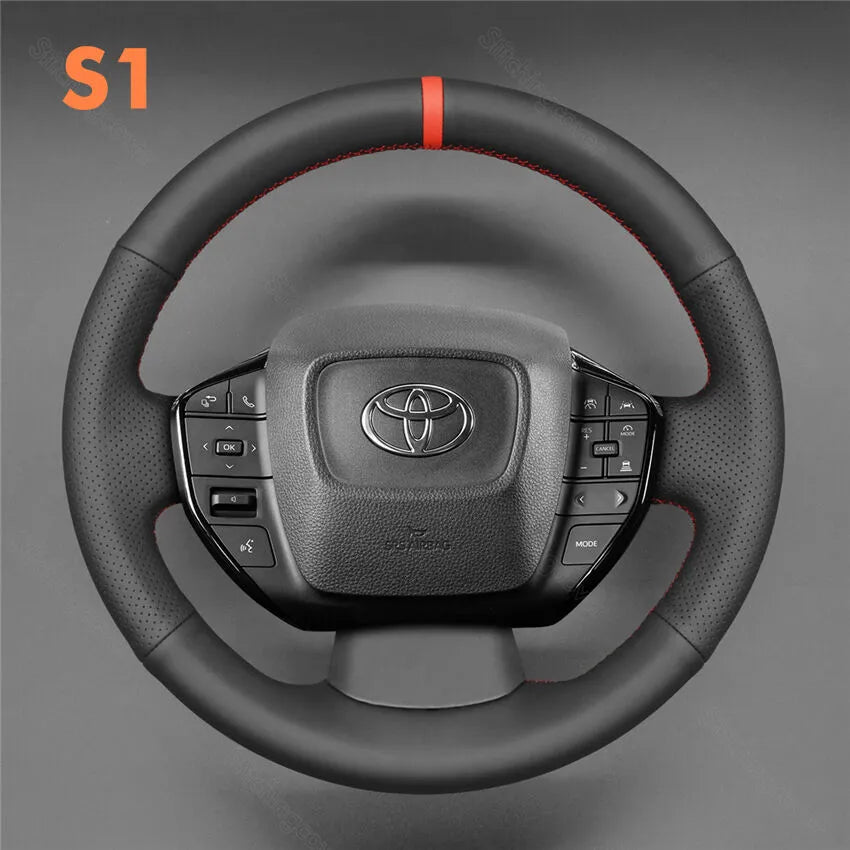 For Subaru Legacy Steering Wheel Cover Leather Alcantara Wrap Carbon Suede J