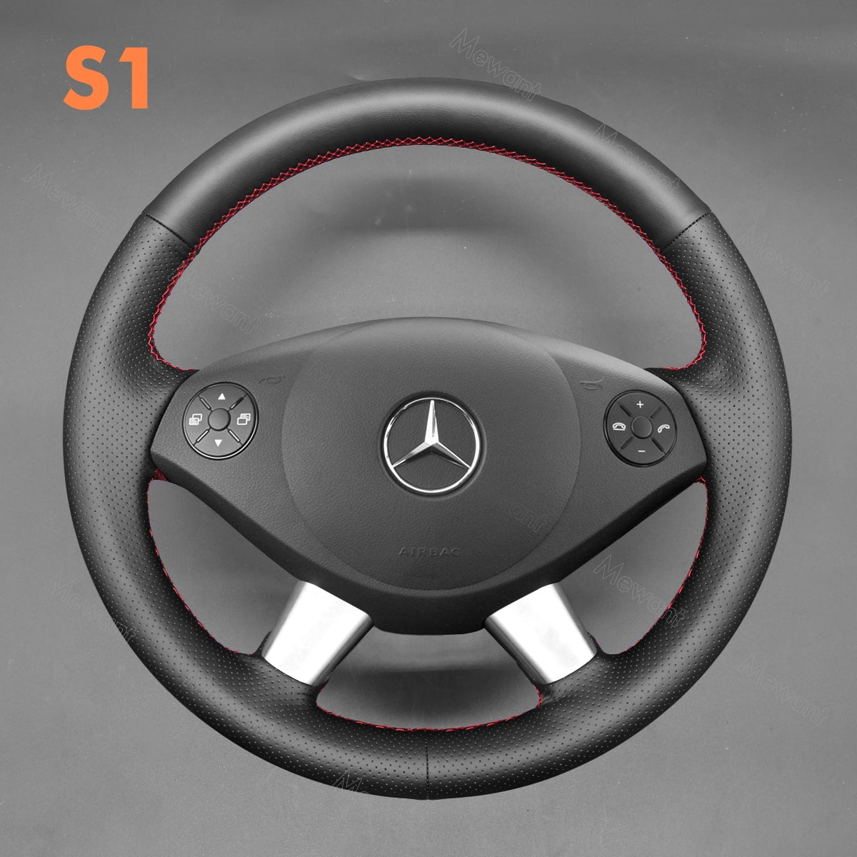 Stuurwiel Cover Voor Benz Viano Voor W639 2006-2011 Vito 2010-2015 Hand-gestikt Zwart Kunstleer Auto Stuurhoes Auto stuurhoes(Gray Thread Stuurwiel Cover Voor Benz Viano Voor W639 2006-2011 Vito 2010-2015 Hand-gestikt Zwart Kunstleer Auto Stuurhoes Auto stuurhoes(Gray Thread