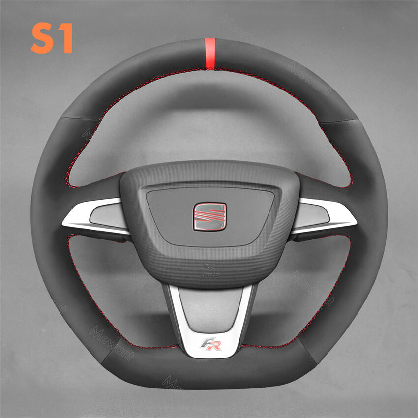 Steering Wheel Cover for Seat Ibiza 6J FR CUPRA Mii FR 2013-2020