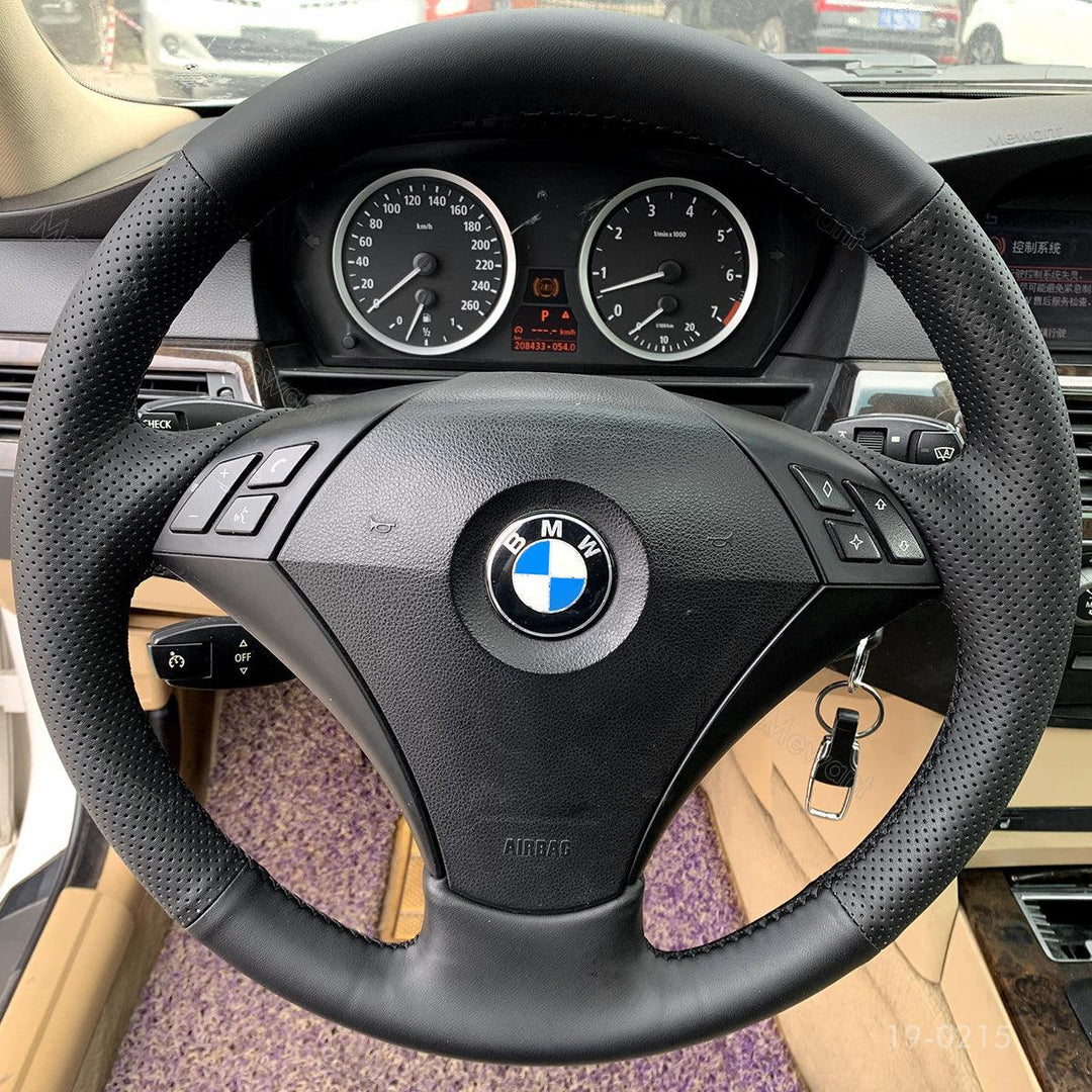 Upgrade Your BMW 5 Series E60 2009 with a MEWANT Leather DIY Steering Wheel Kit - Stitchingcover