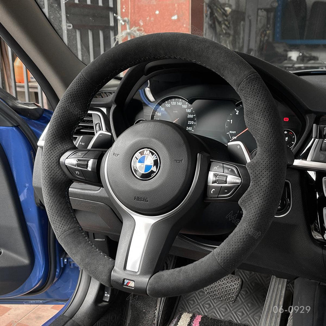 Hand Stitching Steering Wheel Cover for BMW F30 330i