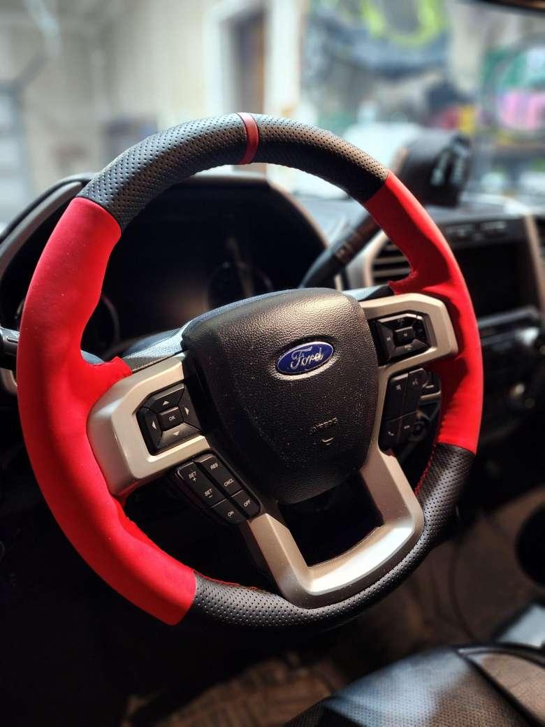 Best Ford F-150 Lariat Steeing Wheel Cover Ever! - Stitchingcover