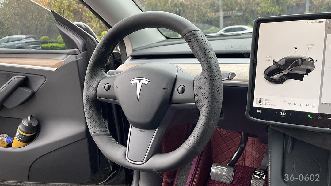 How to Customize Your Tesla Steering Wheel Wrap - Stitchingcover