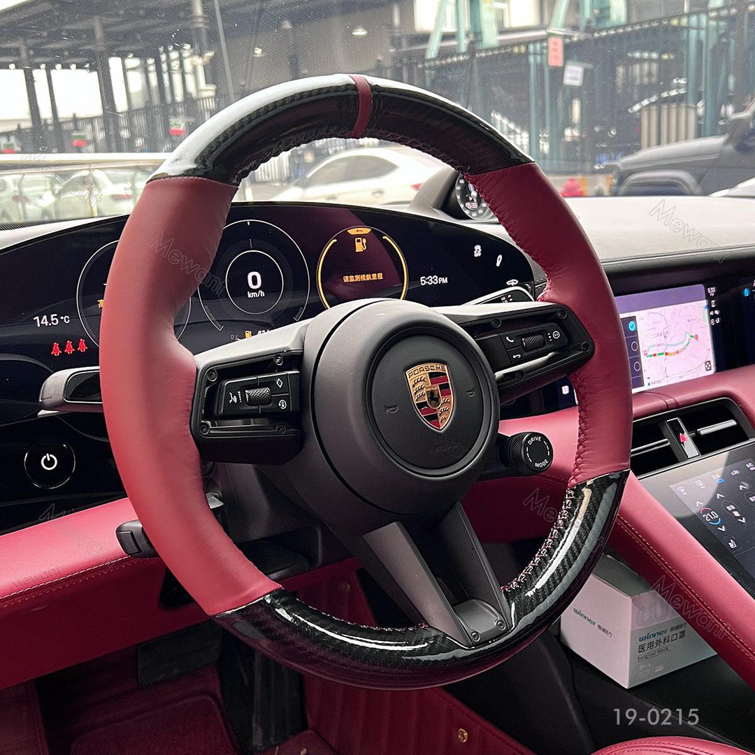 Upgrade Your Porsche 911 2020 with a MEWANT Steering Wheel Cover Kit - Stitchingcover