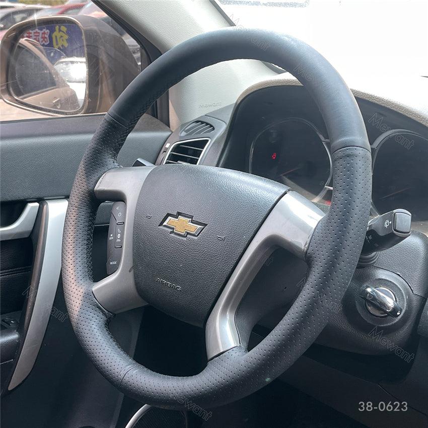 Transforming Your Chevrolet Silverado Steering Wheel: A Custom Leather Upgrade by StitchingCover.com - Stitchingcover