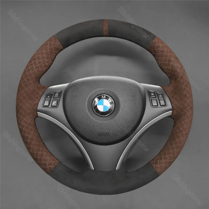 Steering Wheel Cover For BMW E81 E82 E84 E87 E88 E90 E91 E92 E93 335i