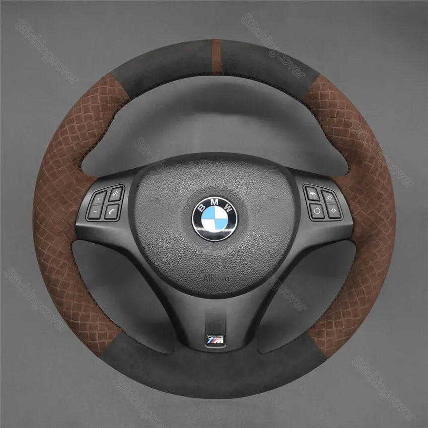 Steering Wheel Cover For BMW M3 E81 E82 E84 E87 E88 E90 E91 E92