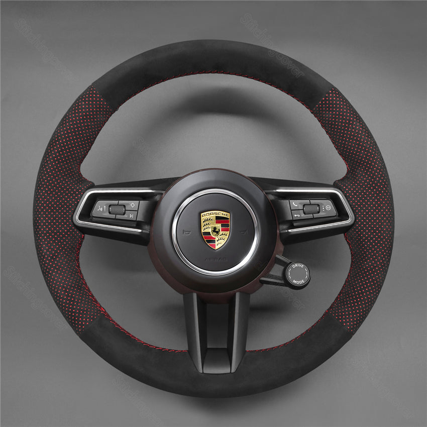 Embossed & Backed Alcantara Steering Wheel Cover