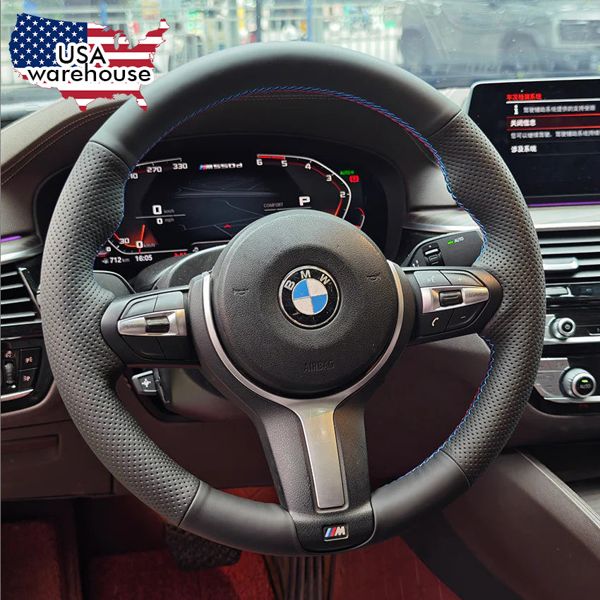 BMW leather steering wheel cover