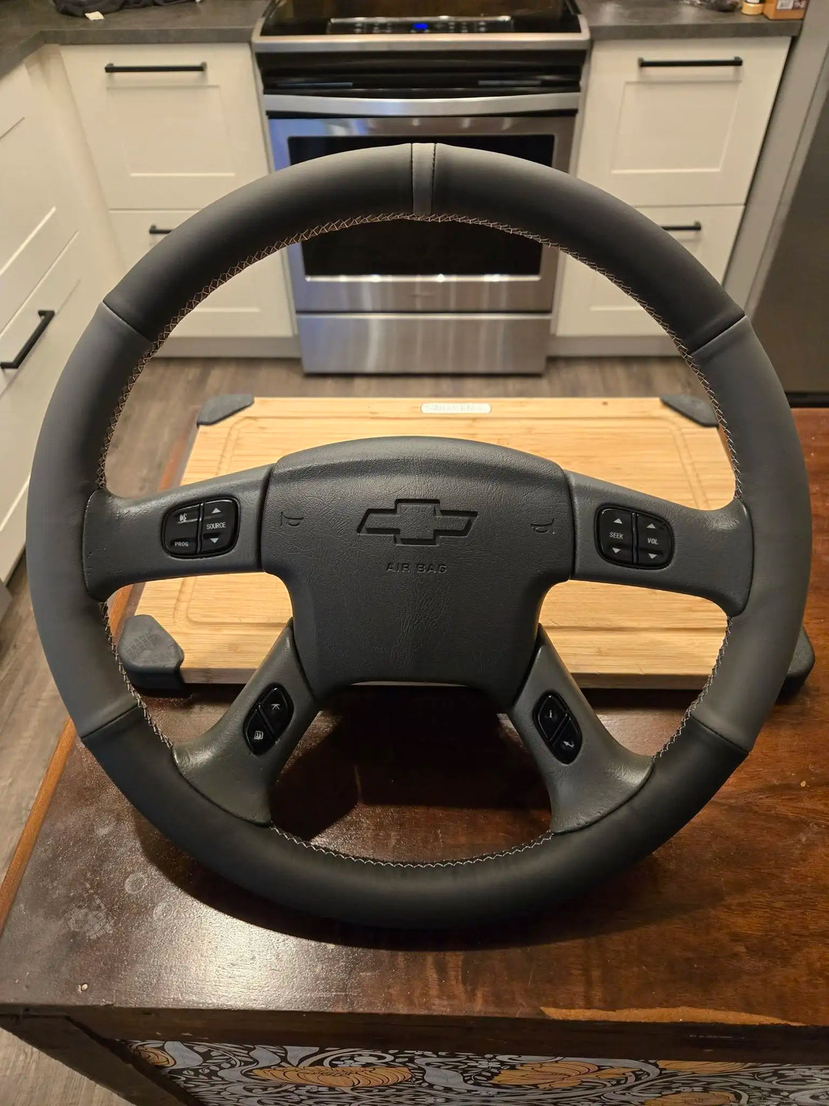 Custom steering wheel wrap customer installation