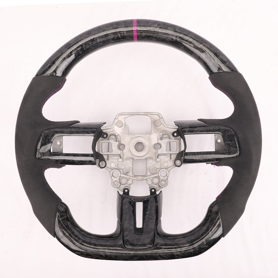 Custom Carbon Steering Wheel for Ford Mustang EcoBoost GT Shelby GT350 GT500 Mach 1 2015-2024
