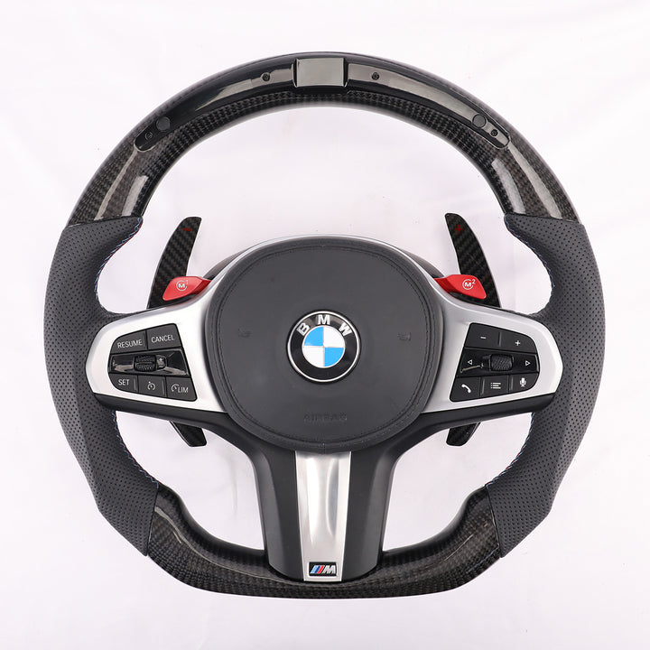 Custom Carbon Fiber Steering Wheel for BMW G Series 3 Series 4 Series 5 Series X3 X4 X5 X6 M2 M3 M4 M5 2018-2024