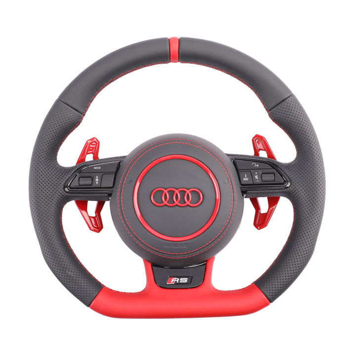 Custom Carbon Steering Wheel for Audi A4 A5 A6 A7 A8 Q5 Q7 Q8 S4 S5 S6 S7 RS4 RS5 RS6 RS7 2018-2024