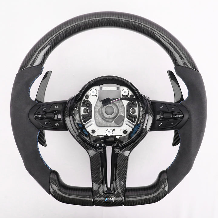 Custom Carbon Steering Wheel for BMW 3 Series 4 Series 5 Series 6 Series M2 M3 M4 F30 F32 F36 F10 F12 F13 F80 F82 F87 2012-2019