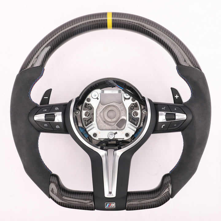 Custom Carbon Steering Wheel for BMW 3 Series 4 Series 5 Series 6 Series M2 M3 M4 F30 F32 F36 F10 F12 F13 F80 F82 F87 2012-2019