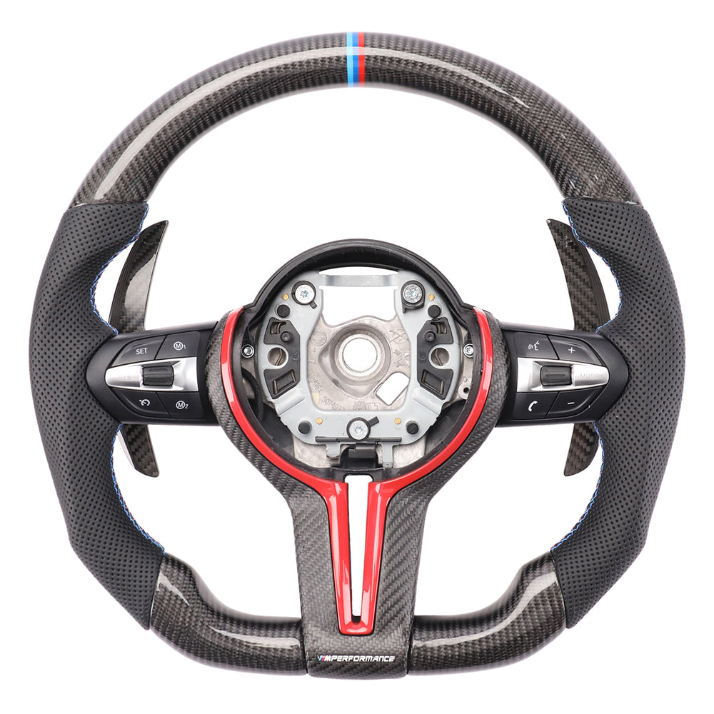 Custom Carbon Steering Wheel for BMW 3 Series 4 Series 5 Series 6 Series M2 M3 M4 F30 F32 F36 F10 F12 F13 F80 F82 F87 2012-2019