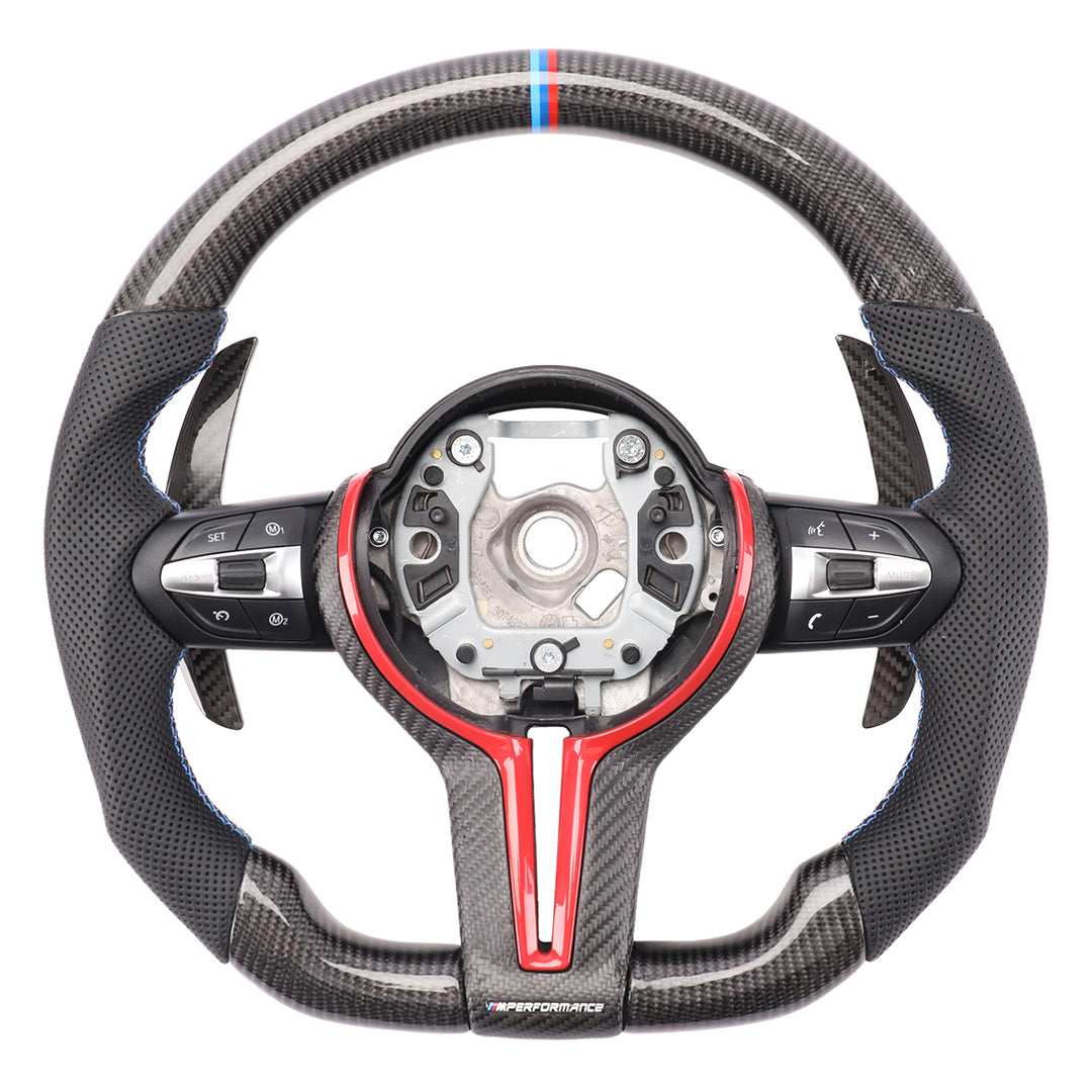 Custom Carbon Steering Wheel for BMW 3 Series 4 Series 5 Series 6 Series M2 M3 M4 F30 F32 F36 F10 F12 F13 F80 F82 F87 2012-2019