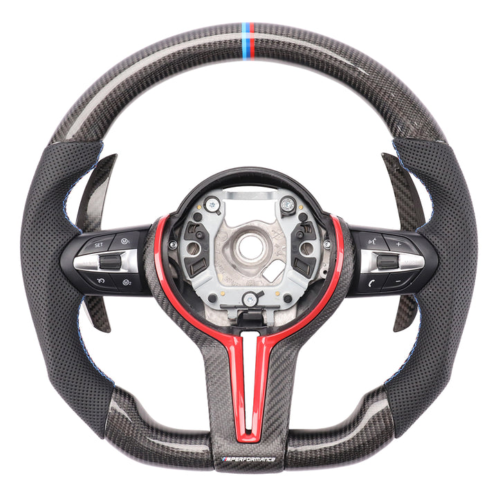 Custom Carbon Steering Wheel for BMW 3 Series 4 Series 5 Series 6 Series M2 M3 M4 F30 F32 F36 F10 F12 F13 F80 F82 F87 2012-2019
