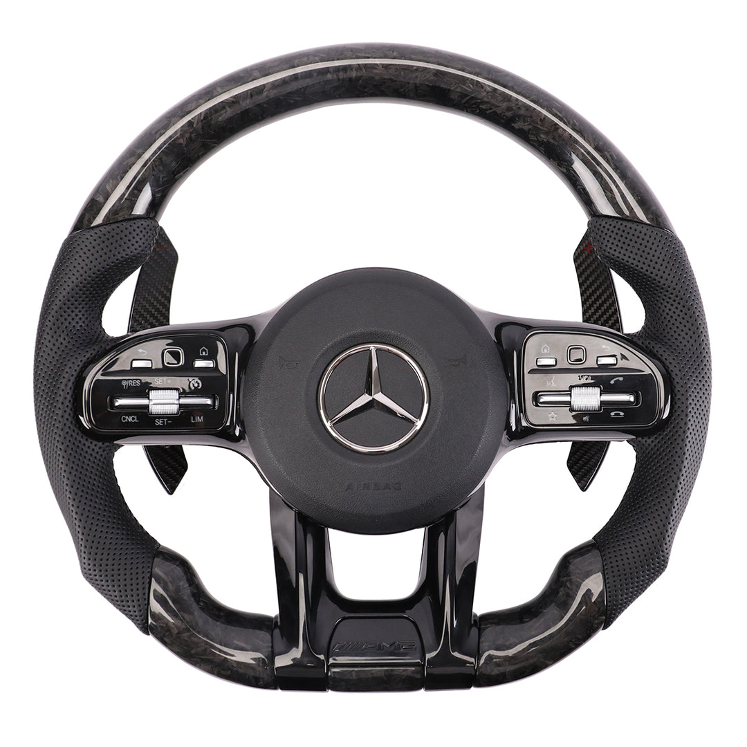 Custom Carbon Steering Wheel for Mercedes-Benz AMG C63 C43 E63 GLC63 GLE63 GT 2018-2024