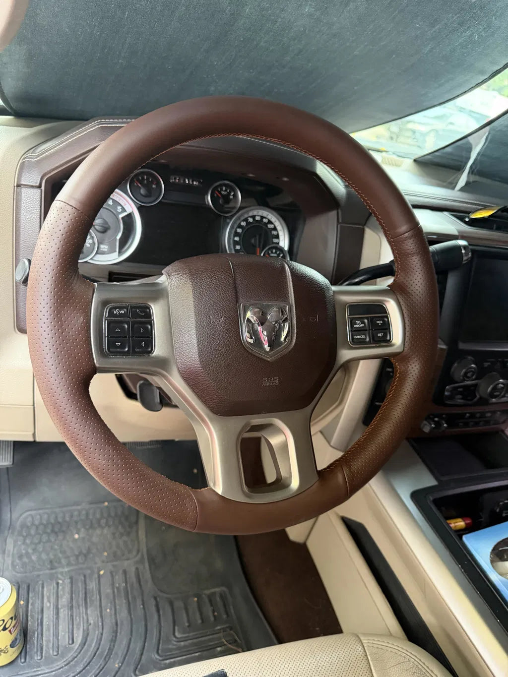 Custom steering wheel wrap customer installation