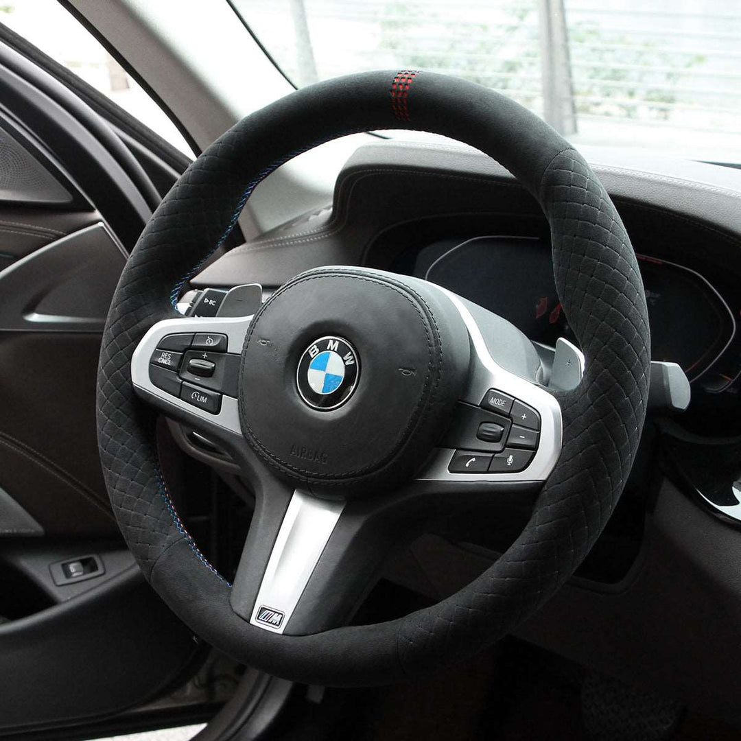 Black Suede DIY Car Steering Wheel Cover For BMW M Sport G30 G31 G32 G20  G21 G14 G15 G16 X3 G01 X4 G02 X5 G05 Car Accessories - AliExpress
