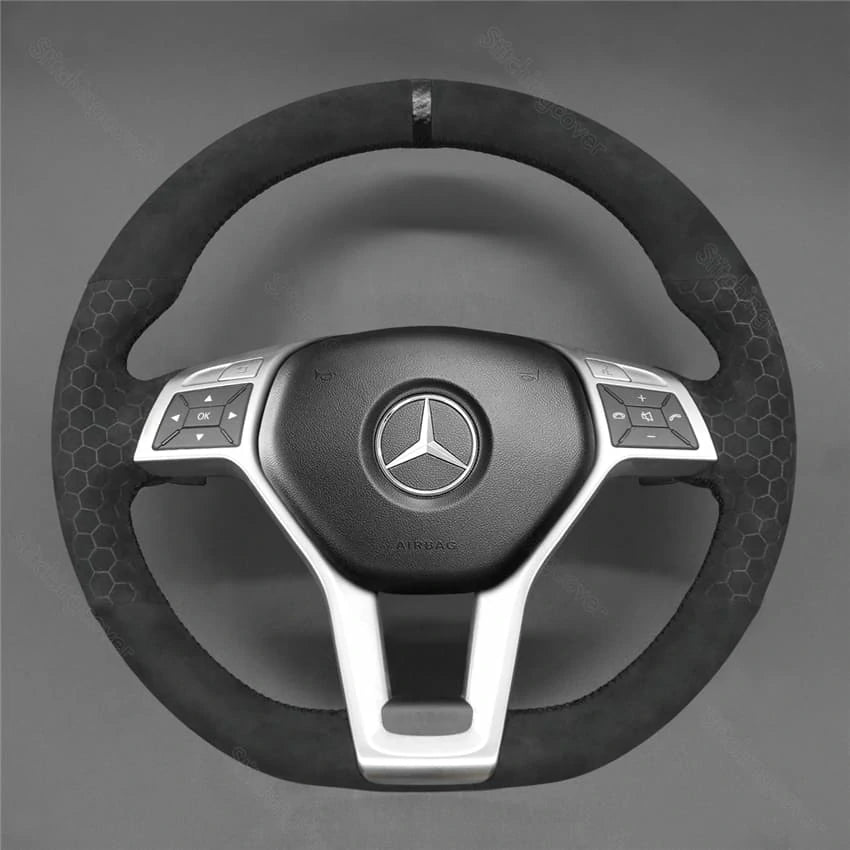Steering Wheel Cover for Mercedes benz W204 W212 C218 X156 R231 R172 - Stitchingcover