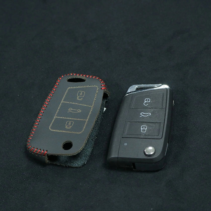 Key Fob Cover for Volkswagen Golf MK7 Passat Tiguan Skoda Octavia Atlas Jetta Arteon Golf GTI Golf R 2018-2024