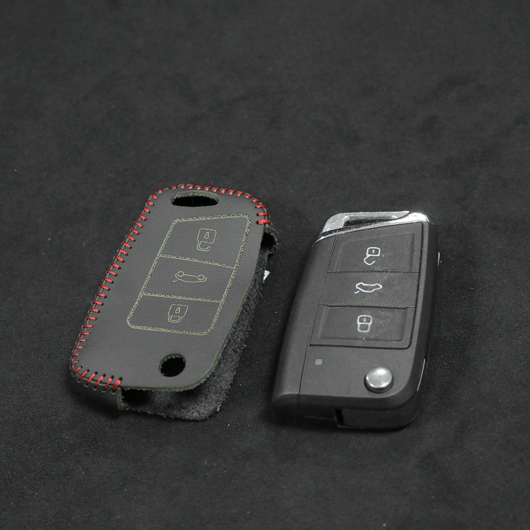 Key Fob Cover for Volkswagen Golf MK7 Passat Tiguan Skoda Octavia Atlas Jetta Arteon Golf GTI Golf R 2018-2024