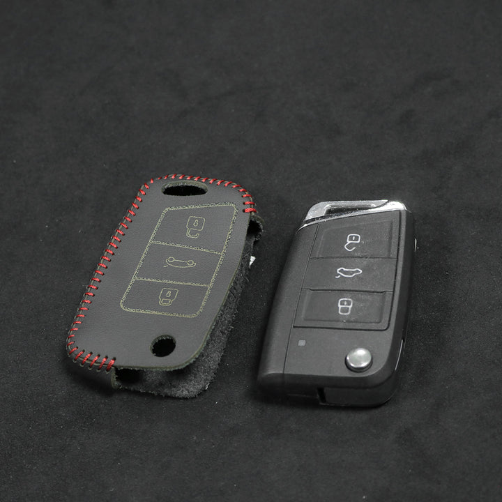 Key Fob Cover for Volkswagen Golf MK7 Passat Tiguan Skoda Octavia Atlas Jetta Arteon Golf GTI Golf R 2018-2024