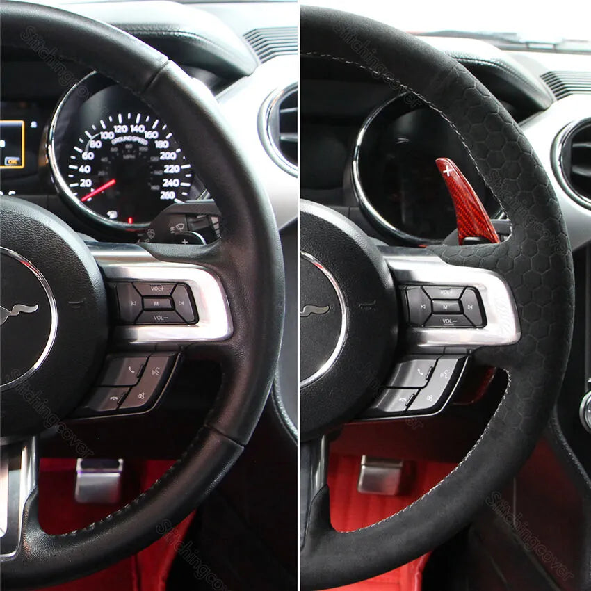 Extensions De Palettes De Changement De Vitesse En Alliage D'aluminium Pour Ford Mustang 2015-2022 (Lot De 2)