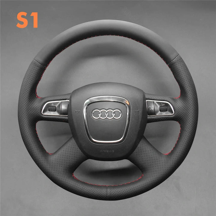 Steering Wheel Cover For Audi A3 A4 A6 A8 Q5 Q7 S8 2005-2012