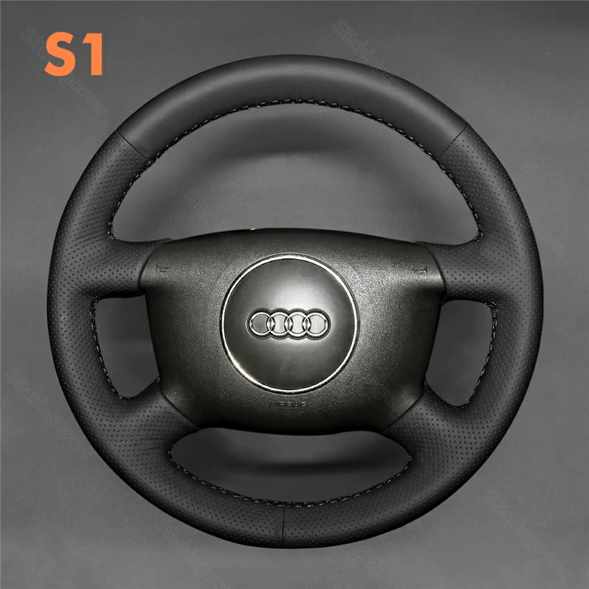 Steering Wheel Cover For Audi A4 A6 A8 Allroad 1998-2005 - Stitchingcover