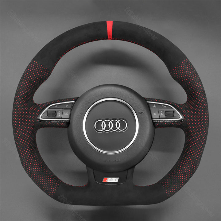 Steering Wheel Cover For Audi A5 A7 RS 57 S3 S4 S5 S6 S7 SQ5