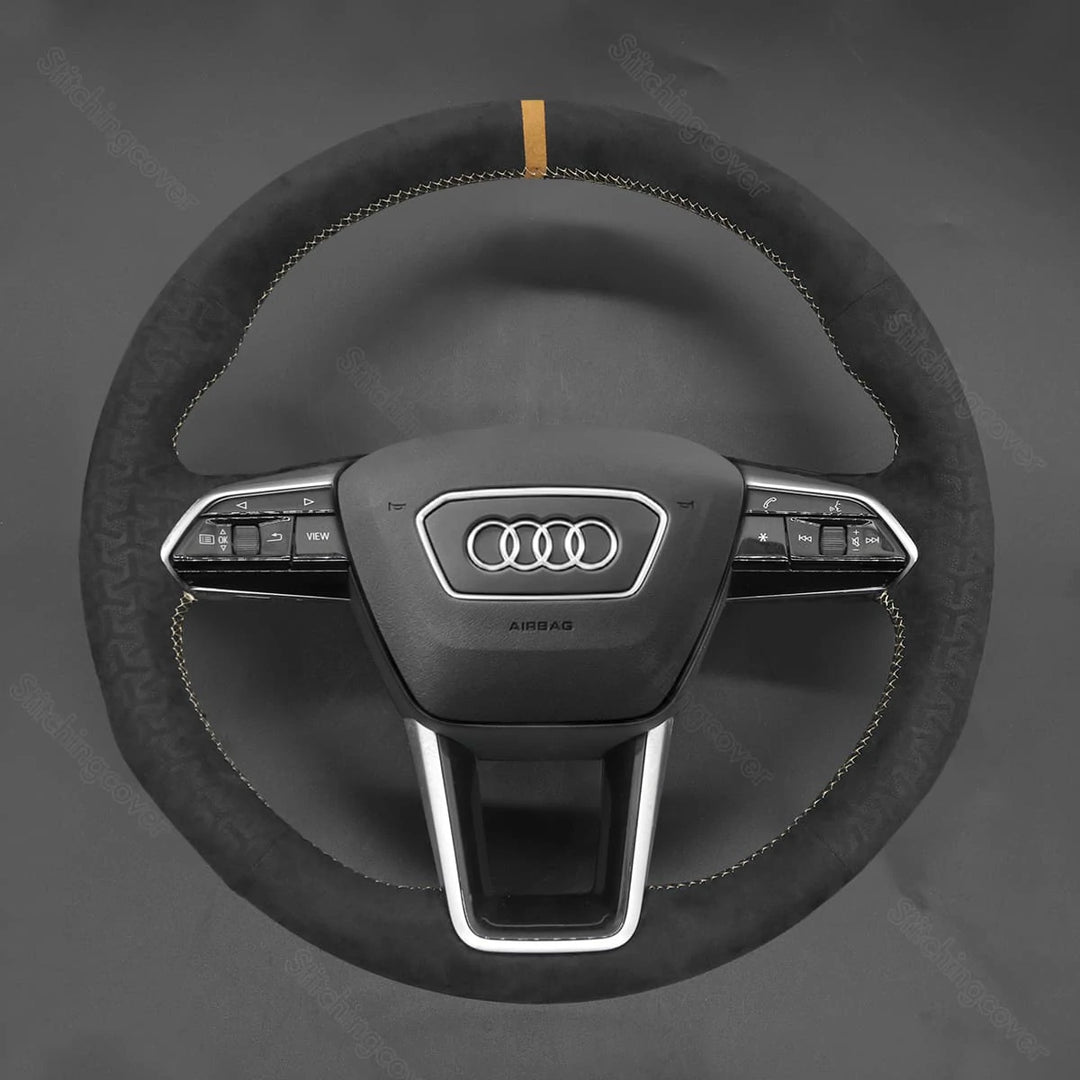 Steering Wheel Cover For Audi A6 A7 2018 2019 - Stitchingcover