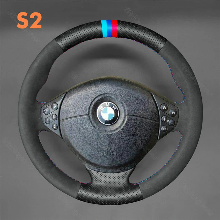 Steering Wheel Cover For BMW 3 Series E36 E365 E39 E38 E31 Z3 M3 1996-2002 - Stitchingcover