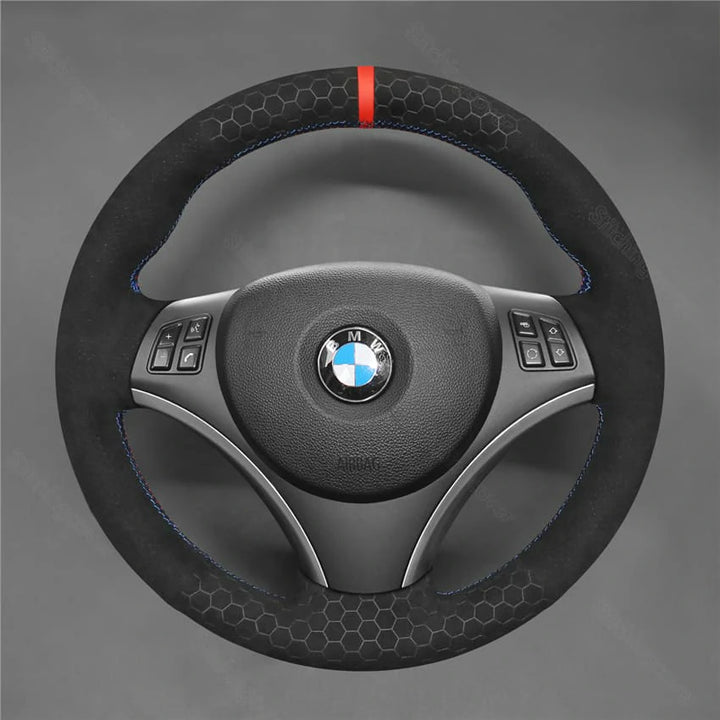 Steering Wheel Cover For BMW E81 E82 E84 E87 E88 E90 E91 E92 E93 335i