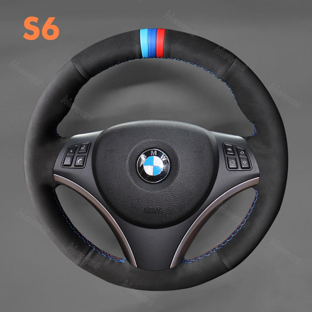 Steering Wheel Cover For BMW E81 E82 E84 E87 E88 E90 E91 E92 E93
