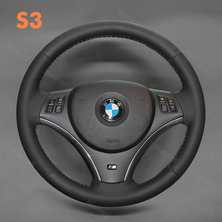 Steering Wheel Cover For BMW E81 E82 E87 E88 E90 E91 E92 E93 X1