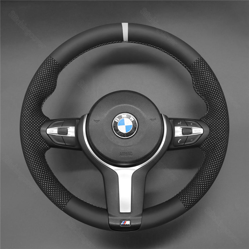 Steering Wheel Cover For BMW F10 F11 F12 F13 F15 F16 F20 F21 F22 F23 F25 F26 F30 F31 F34 F36 F45