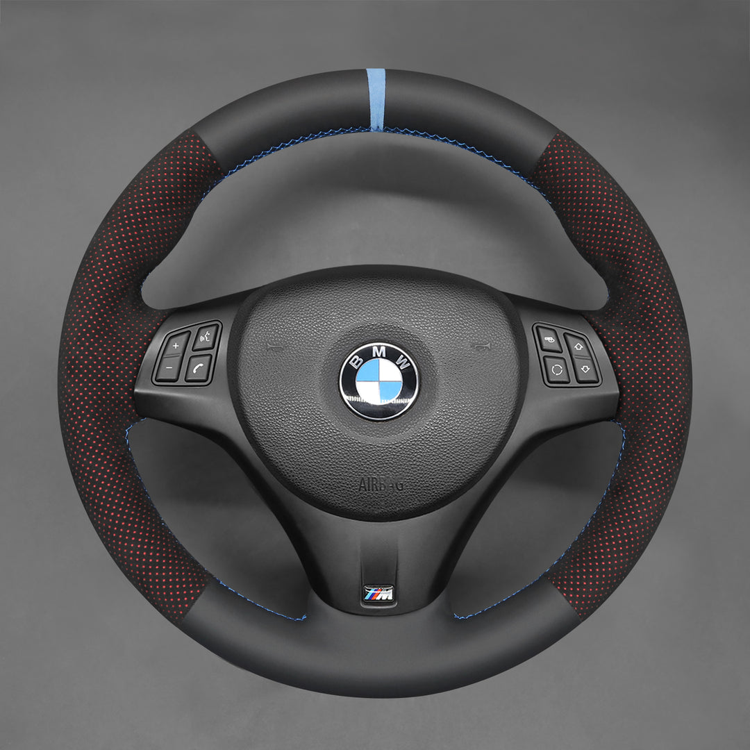 Steering Wheel Cover For BMW M3 E81 E82 E84 E87 E88 E90 E91 E92 E93