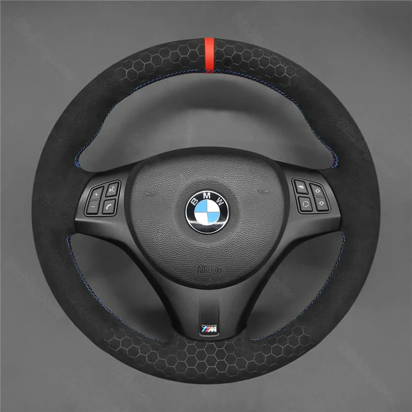 Steering Wheel Cover For BMW M3 E81 E82 E84 E87 E88 E90 E91 E92 E93