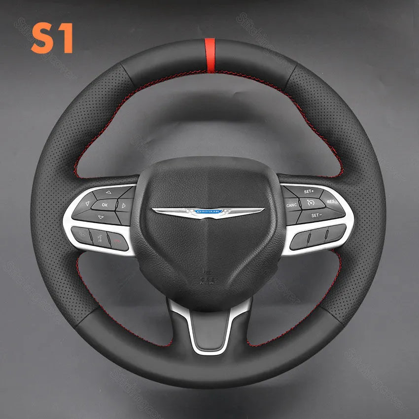 Steering Wheel Cover For Chrysler 200 300 Pacifica 2015-2023