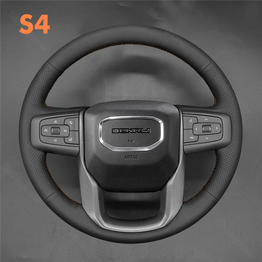 Steering Wheel Cover For GMC Sierra 1500 Limited 2500 3500 Yukon 2019-2024