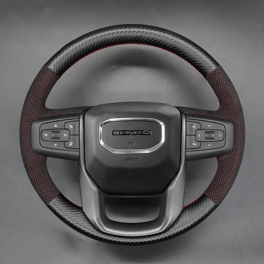 Steering Wheel Cover For GMC Sierra 1500 Limited 2500 3500 Yukon 2019-2024