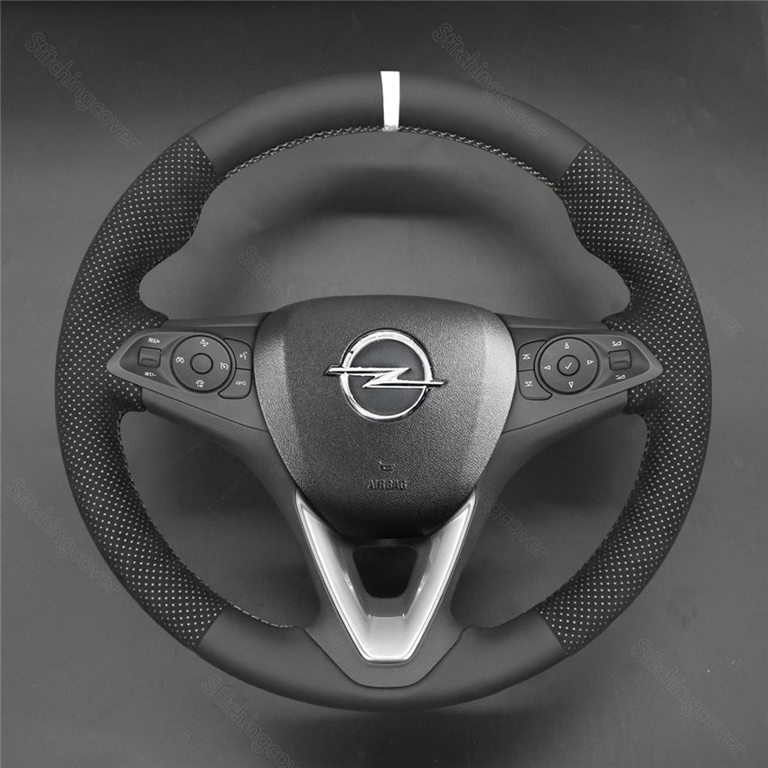 Steering Wheel Cover For Opel Astra Corsa Crossland X Insignia Karl Zafira 2014-2020