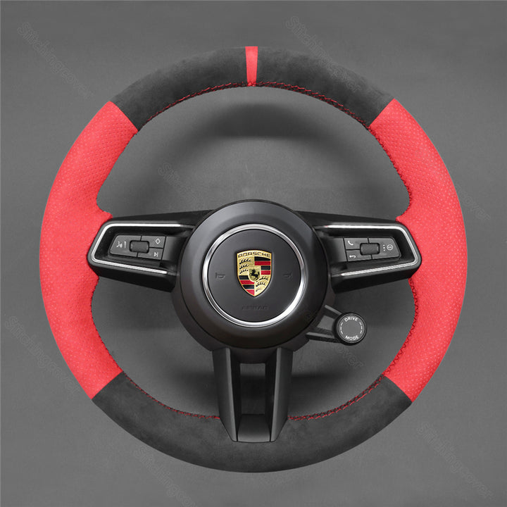 Steering Wheel Cover For Porsche Macan Tycan Panamera 911 2019-2022