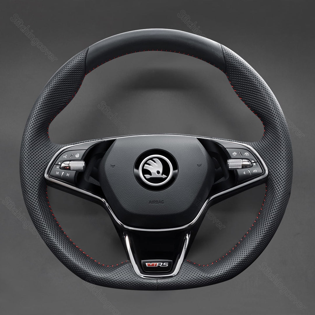 Steering Wheel Cover For Skoda Fabia Kamiq Scala Octavia RS Combi 2022-2023