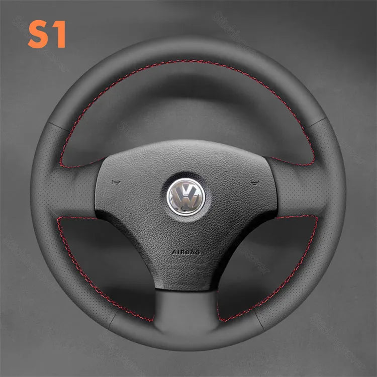 Steering Wheel Cover For Volkswagen VW Bora 2001 2002 2003 2004 2005