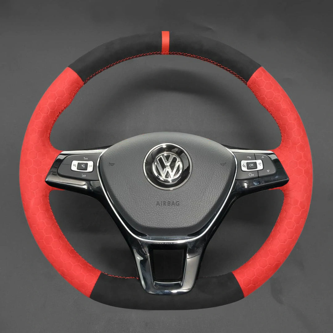 Steering Wheel Cover For Volkswagen VW Golf 7 Polo 5 6 Sharan Up! Arteon Passat B8 Tiguan